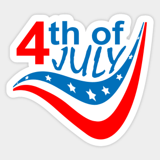 Happy 4Th of July Sticker